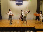 長野市薬　納涼会　玉入れゲーム